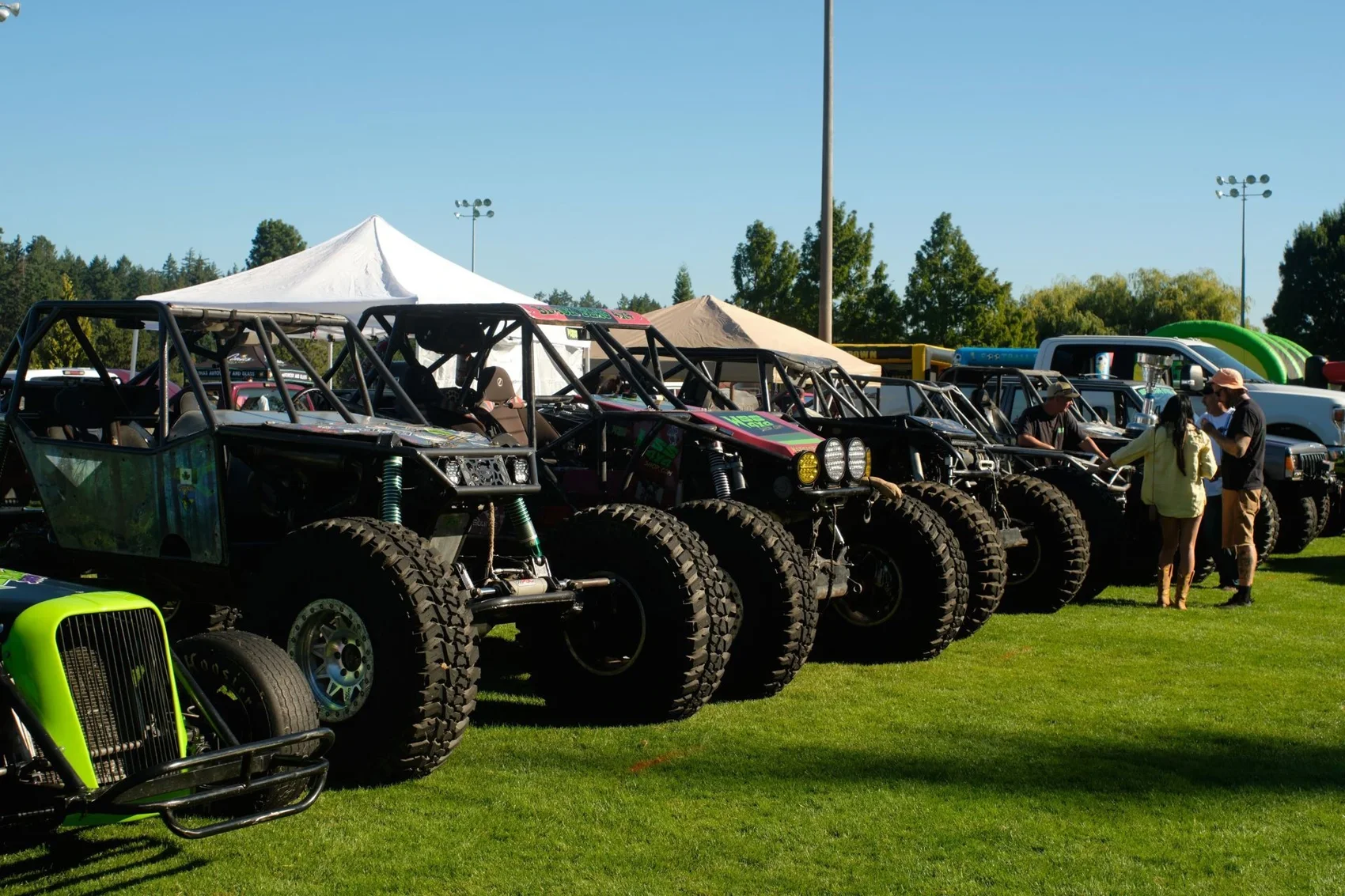 Off-road vehicles lined up outdoors from the Westshore website
